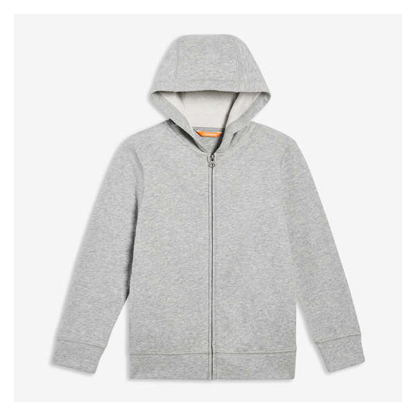 Kid Boys' French Terry Hoodie - Light Grey Mix